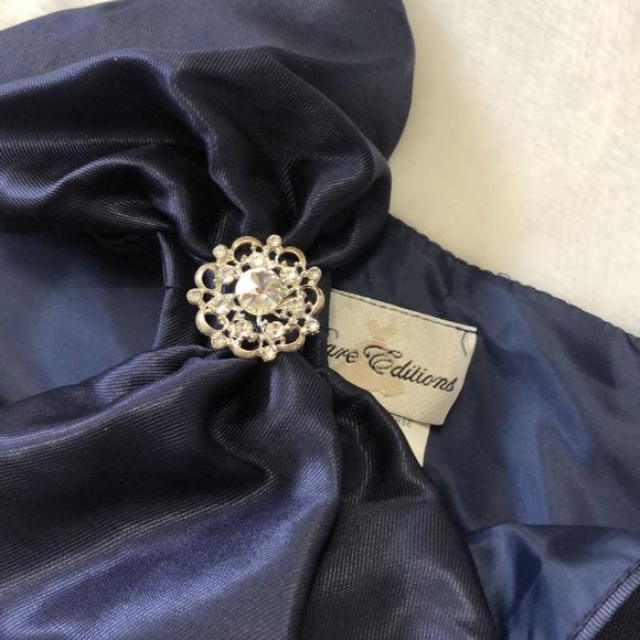 Rare Editions Big Girls Asymmetrical-Neckline Fit-And-Flare Dress, NWT Size 14 - Picture 4 of 12